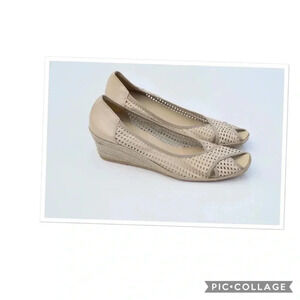Sesto Meucci peep toe wedges